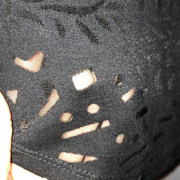 NWT/Black cut out Dress Top - Picture 3 of 7